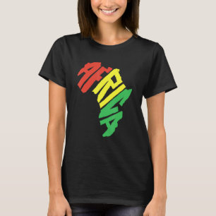 Afrika Kontinentales Schreiben Reggae African Cult T-Shirt