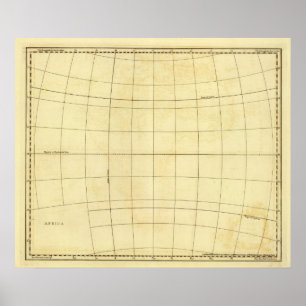 Afrika-Kontur Poster