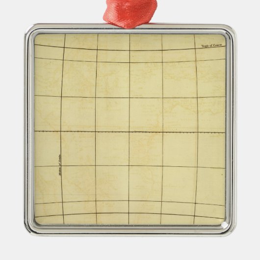 Afrika-Kontur Silbernes Ornament (Vorne)