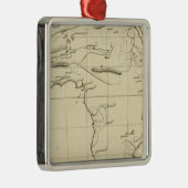 Afrika-Kontur Silbernes Ornament (Rechts)