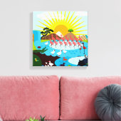 Afrika Leinwanddruck (Insitu (Wohnzimmer))