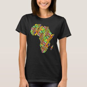Afrika Liebe Afrikanische Landkarte Stolz Schwarze T-Shirt