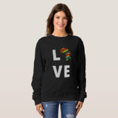 Afrika Liebe Sweatshirt (Vorne ganz)