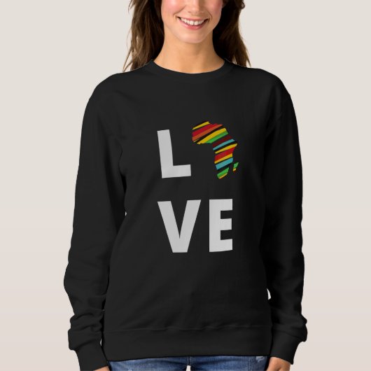 Afrika Liebe Sweatshirt (Vorderseite)