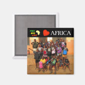 Afrika Magnet (Vorderseite/Rückseite)