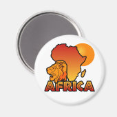 Afrika-Magnet Magnet (Vorderseite/Rückseite)
