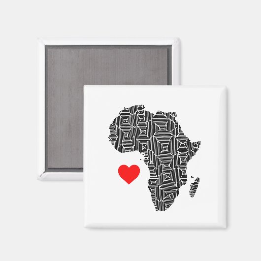 Afrika-Magnet Magnet (Vorderseite/Rückseite)
