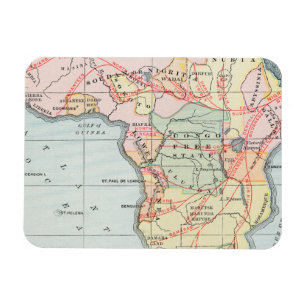 AFRIKA: MAP, 1894 MAGNET