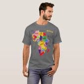 Afrika Map Artwork T-Shirt (Vorne ganz)