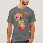 Afrika Map Artwork T-Shirt (Vorderseite)