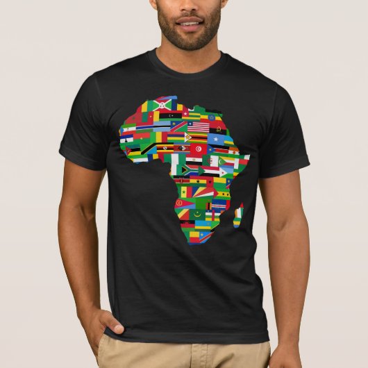 Afrika Map T - Shirt (Vorderseite)