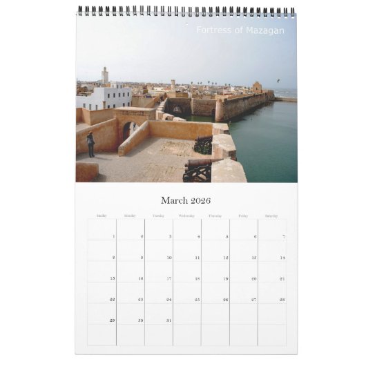 Afrika - Marokko - Kalender (Mär 2026)