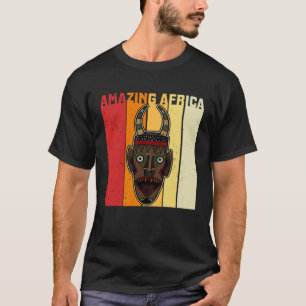 Afrika-Maske Afrikanisch Afro Geschichte Reggae Me T-Shirt