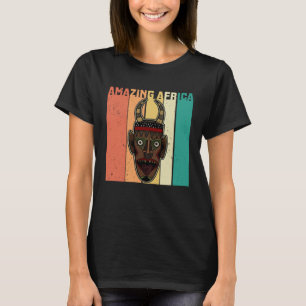Afrika-Maske Afrikanisch Afro Geschichte Reggae Me T-Shirt