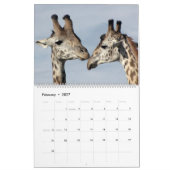 AFRIKA - Million Tier-Kalender 2014 (Zwei-Seite Kalender (Feb 2027)