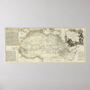 Afrika mit all seinen Reichen und Staaten Poster