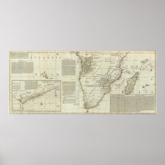 Afrika mit all seinen Staaten, Reichen Poster (Vorne)