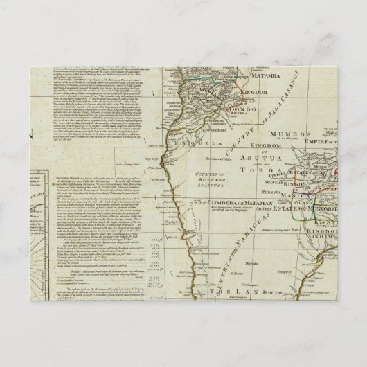 Afrika mit all seinen Staaten, Reichen Postkarte (Vorderseite)