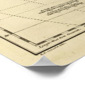 Afrika mit Grenzen Poster (Ecke)