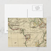 Afrika mit Grenzen Postkarte (Vorne/Hinten)