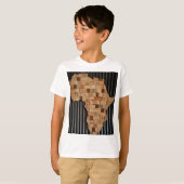Afrika mit Holz T-Shirt (Vorne ganz)