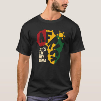 Afrika mit Sonne Es liegt in meiner DNA T-Shirt