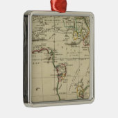 Afrika mit umrissenen Grenzen Silbernes Ornament (Rechts)