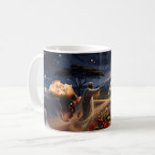 Afrika — Mitternachtssterne und rote Erde Magic Mu Kaffeetasse (Vorderseite Links)