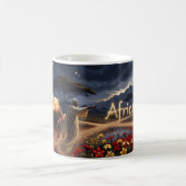 Afrika — Mitternachtssterne und rote Erde Magic Mu Kaffeetasse (Mittel)