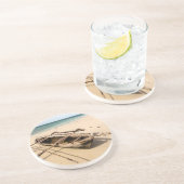 Afrika, Mosambik, Mogundula-Insel Sandstein Untersetzer (Seite)