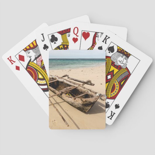 Afrika, Mosambik, Mogundula-Insel Spielkarten (Rückseite)