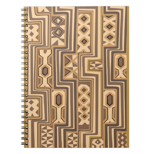 Afrika Muster Abstrakte Afrikanische Kunst Browns Notizblock Zazzle De