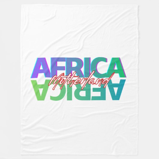 AFRIKA: Mutterland | Fleece-Decke Fleecedecke (Vorderseite)