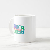 AFRIKA: Mutterland – Weiße Glänzende Tasse (Vorderseite Links)