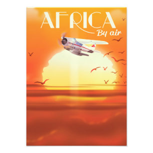 Afrika nach Luft Fotodruck