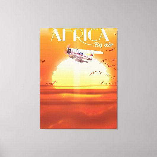 Afrika nach Luft Leinwanddruck (Vorderseite)