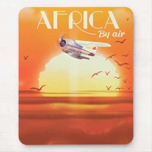 Afrika nach Luft Mousepad (Vorne)