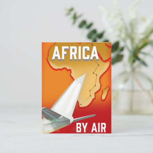 Afrika nach Luft Postkarte (Stehend Vorderseite)