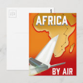Afrika nach Luft Postkarte (Vorne/Hinten)