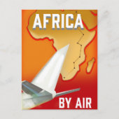 Afrika nach Luft Postkarte (Vorderseite)