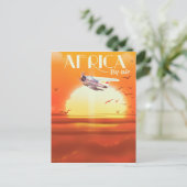 Afrika nach Luft Postkarte (Stehend Vorderseite)