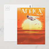 Afrika nach Luft Postkarte (Vorne/Hinten)