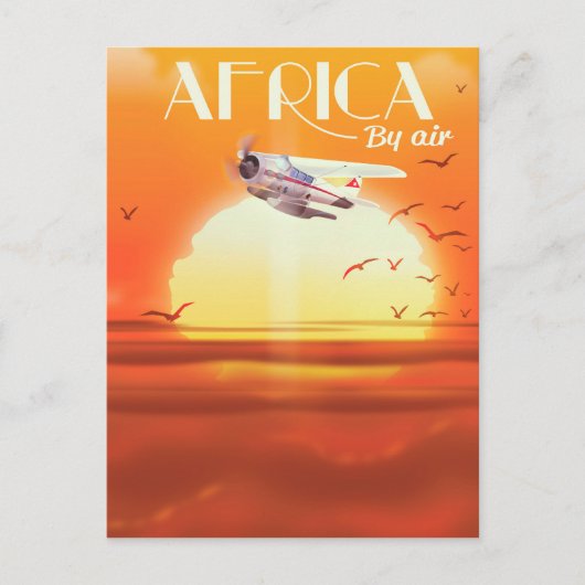 Afrika nach Luft Postkarte (Vorderseite)