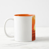 Afrika nach Luft Zweifarbige Tasse (Links)