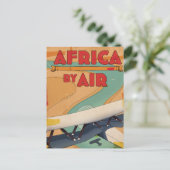Afrika nach Luftreisepakster Einladungspostkarte (Stehend Vorderseite)