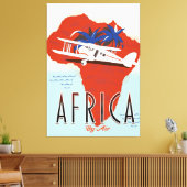 Afrika nach Luftreisepakster Leinwanddruck (Insitu (Wohnzimmer))