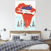Afrika nach Luftreisepakster Leinwanddruck (Insitu (Schlafzimmer))