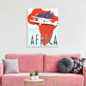 Afrika nach Luftreisepakster Leinwanddruck (Insitu (Wohnzimmer))