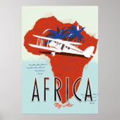 Afrika nach Luftreisepakster Poster (Vorne)