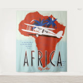 Afrika nach Luftreisepakster Wandteppich (Vorderseite)